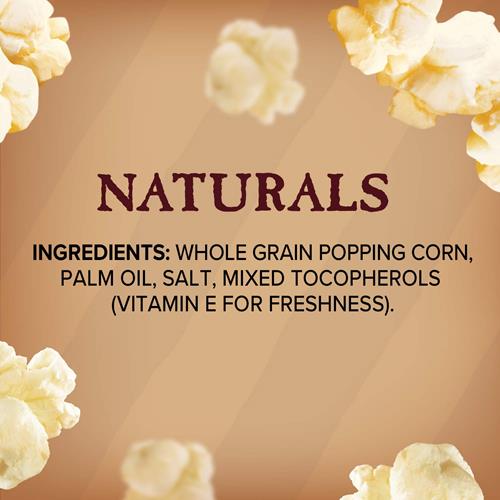 Orville Redenbachers Naturals Microwave Popcorn, Simply Salted Flavor, 3.29 Oz., 6-Count