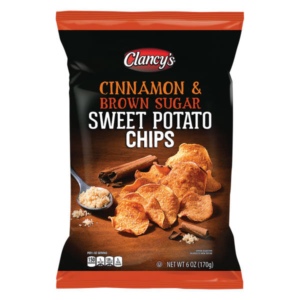 Clancy's Cinnamon & Brown Sugar Sweet Potato Chips, 6 oz