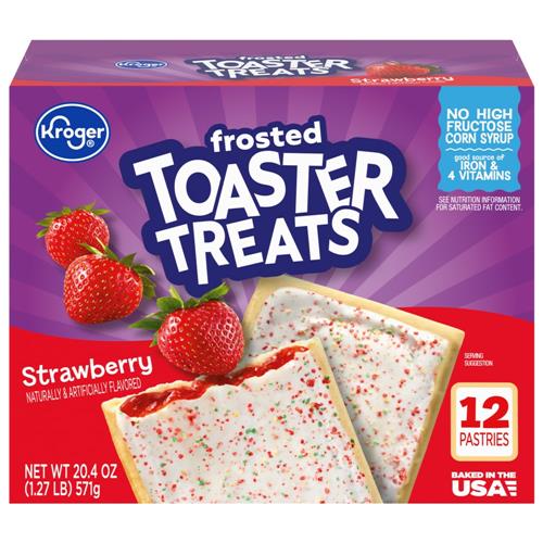 Kroger Strawberry Frosted Toaster Treats 12 ct