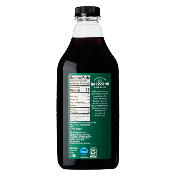 Barissimo Dark Roast Iced Coffee, 48 fl oz