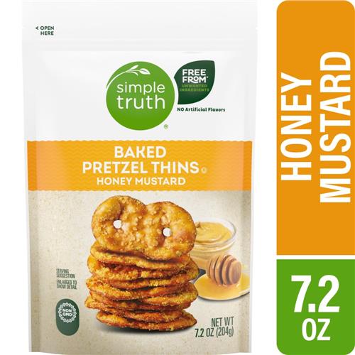 Simple Truth Honey Mustard Pretzel Thin Crisps 7.2 oz