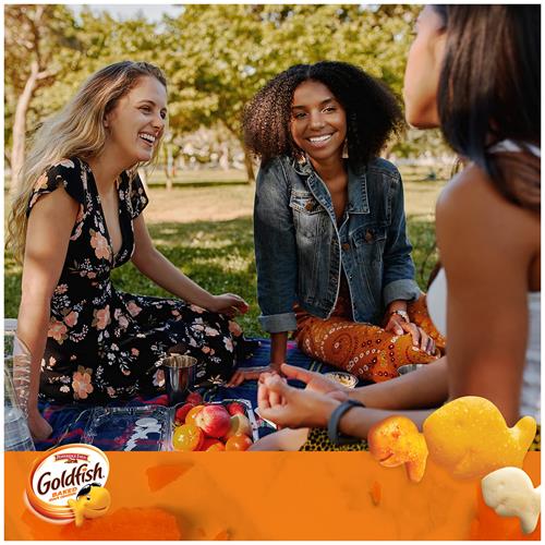 Goldfish Crackers Say Cheeeese Variety Pack With Cheddar, Pizza And Parmesan, Snack Packs, 20 Ct