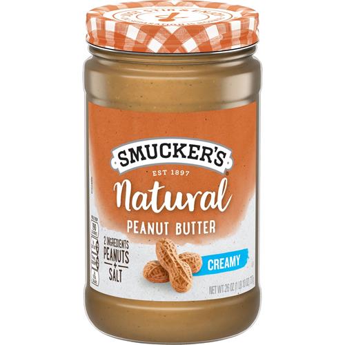 Smuckers Natural Creamy Peanut Butter, 26 Ounces