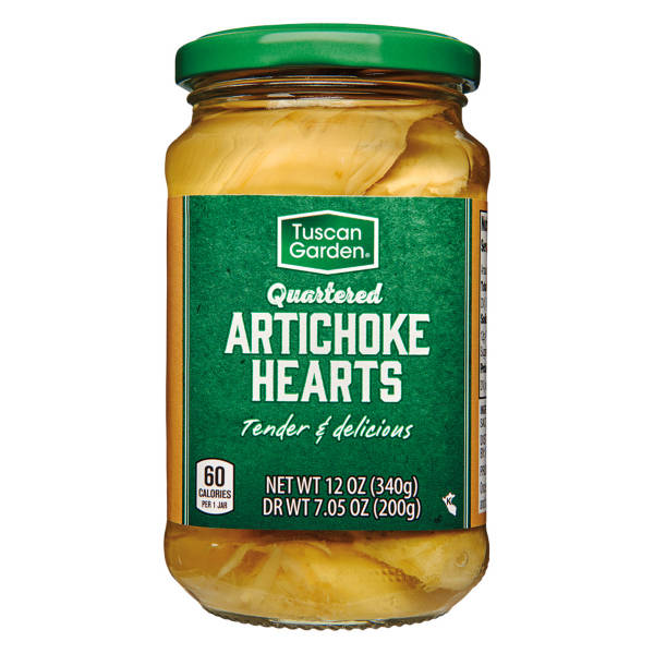 Tuscan Garden Quartered Artichoke Hearts in Water, 12 oz