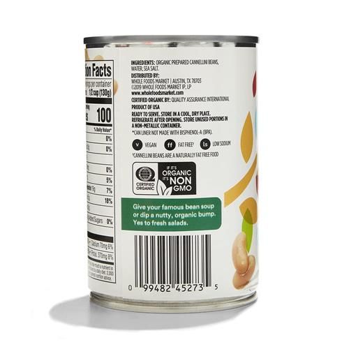 Whole Foods Market Organic Cannellini Beans, 15.5 Oz
