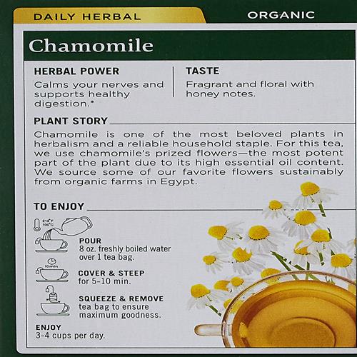 Traditional Medicinals Organic Chamomile Herbal Tea, 16 Count