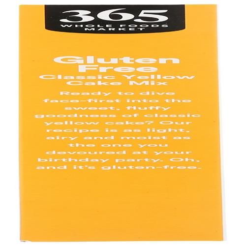 Whole Foods Market, Gluten Free Yellow Cake Mix, 16 Oz
