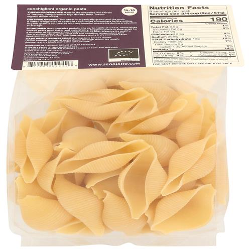Seggiano, Organic Conchiglioni, 16 Oz