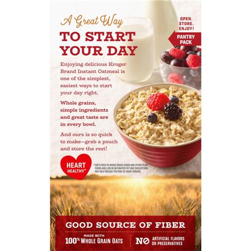 Kroger Original Instant Oatmeal 12 ct