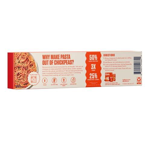 Banza Bucatini Pasta From Chickpeas - Gluten Free, High Protein, And Lower Carb Protein Bucatini Chickpea Pasta - 8Oz