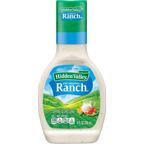 Hidden Valley Original Ranch Salad Dressing And Topping, 8 Ounce Bottle (Package May Vary)