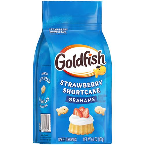 Goldfish Grahams Strawberry Shortcake Flavored Baked Snack Crackers, 6.6 Oz Bag