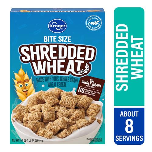 Kroger Bite Size Shredded Wheat Cereal 16.4 oz