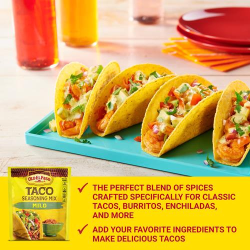 Old El Paso Taco Seasoning, Mild, 1 Oz.