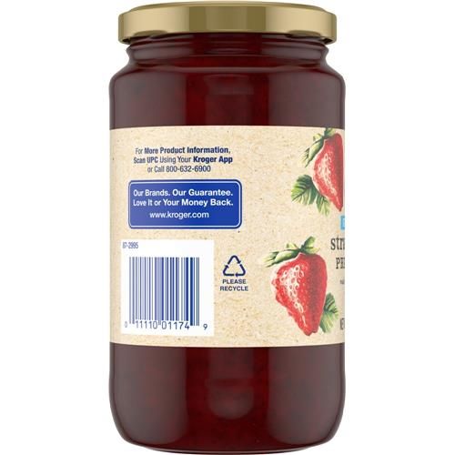 Kroger Sugar Free Strawberry Preserves 15.5 oz