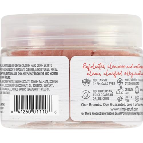 Simple Truth Beauty Crate Grapefruit & Orange Exfoliating Sugar Cubes 7 oz