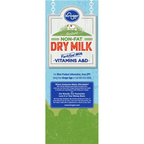 Kroger Instant Non-Fat Dry Milk Pouches 3 ct / 3.2 oz