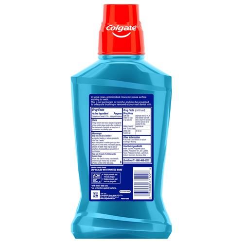 Colgate Total Pro-Shield Alcohol Free Mouthwash, Peppermint - 500Ml, 16.9 Fluid Ounce