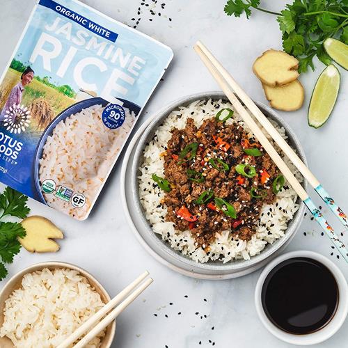 Lotus Foods, Organic White Jasmine Rice, 8 Ounce