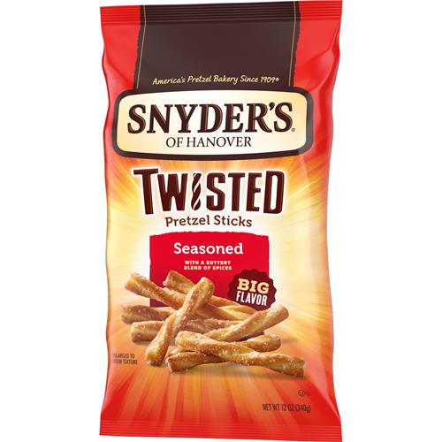 Snyders Of Hanover, Seasoned Twisted Pretzel Sticks, 12 Oz Bag