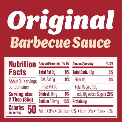 Kraft Original Slow-Simmered Barbecue Sauce, 40 Oz Bottle