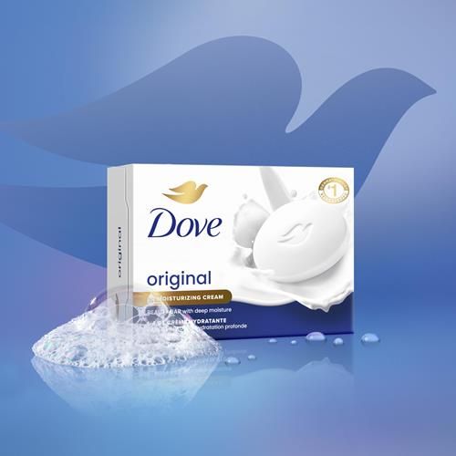 Dove Beauty Bar Gentle Skin Cleanser Original Moisturizing For Gentle Soft Skin Care Made With 1/4 Moisturizing Cream 3.17 Oz