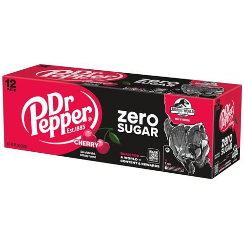 Dr Pepper Zero Sugar - Cherry, 12 Oz, 12 Pk