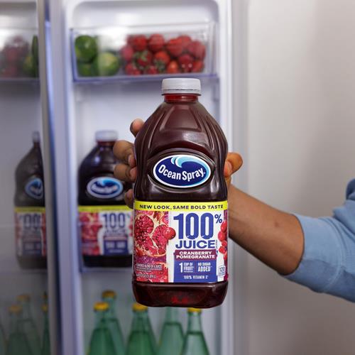 Ocean Spray 100% Juice Cranberry Pomegranate Juice Blend, 64 Fl Oz Bottle (Pack Of 1)