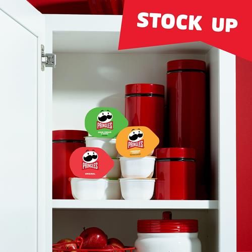 Pringles Potato Crisps Chips, Lunch Snacks, On-The-Go Snacks, Snack Stacks, Variety Pack, 12.9Oz Box (18 Cups)