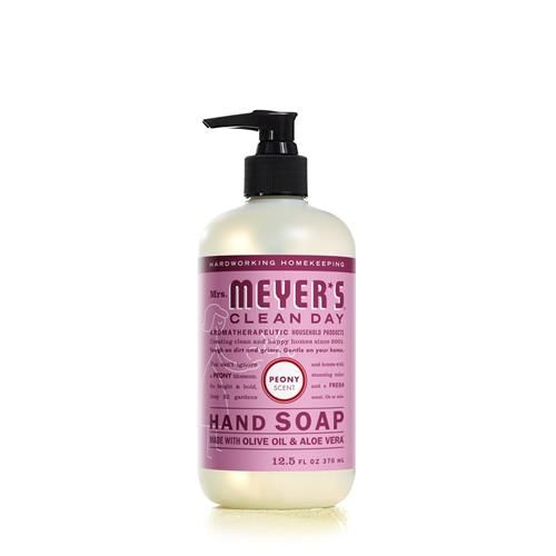 Mrs. Meyers Clean Day Hand Soap, Made With Essential Oils, Biodegradable Formula, Peony, 12.5 Fl. Oz