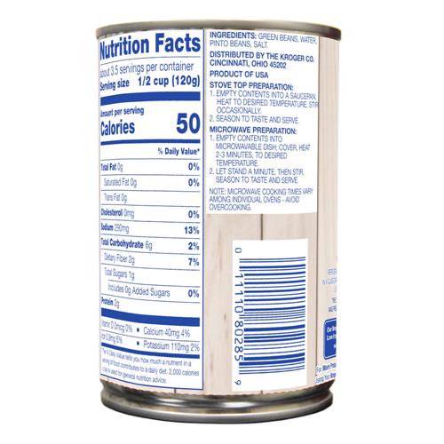 Kroger Cut Green Beans with Pinto Beans 14.5 oz