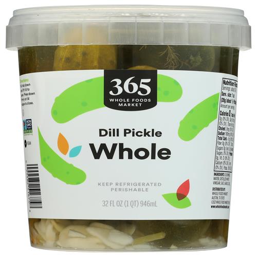 Whole Foods Market, Whole Dill Pickles, 32 Ounce