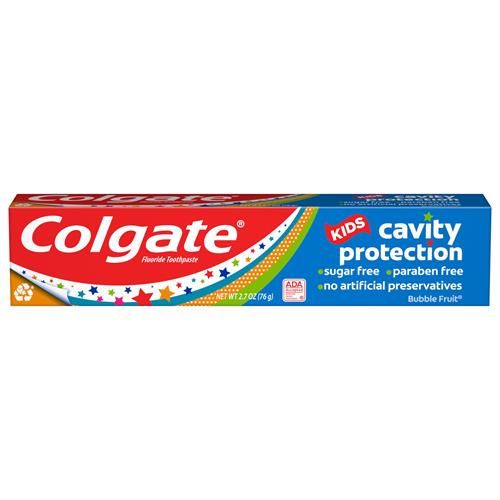 Colgate Kids Toothpaste Cavity Protection, Bubble Fruit, 2.7 Ounces