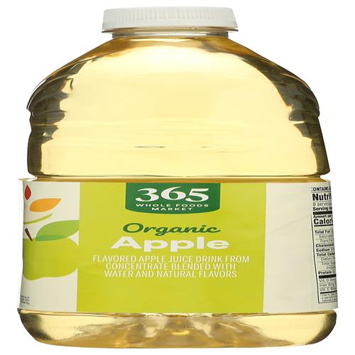 Whole Foods Market Organic Reduced-Sugar Apple Juice, 64 Fl Oz