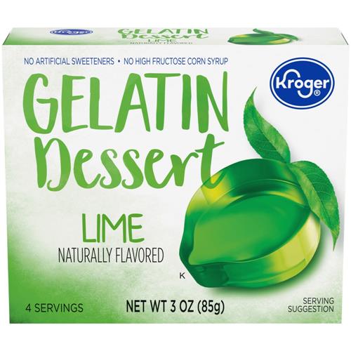 Kroger Lime Gelatin Dessert Mix 3 oz