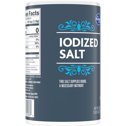Kroger Iodized Salt 26 oz
