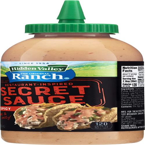 Hidden Valley The Original Ranch Taco Secret Sauce, 12 Fluid Ounce Squeezable Bottle (Package May Vary)