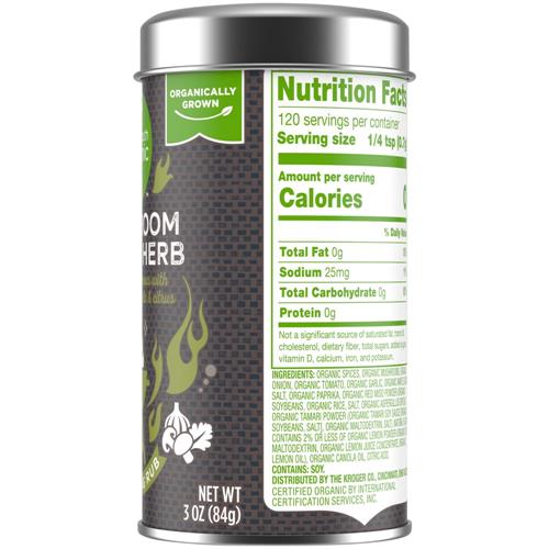 Simple Truth Organic Mushroom Umami Herb Rub 3 oz