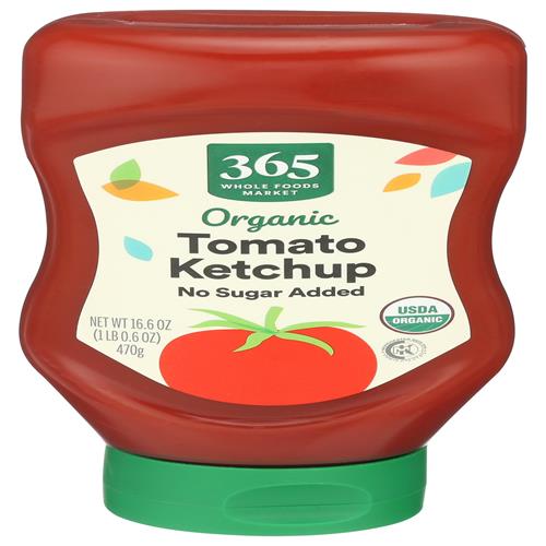 Whole Foods Market Organic No Sugar Added Ketchup, 16.6 Oz