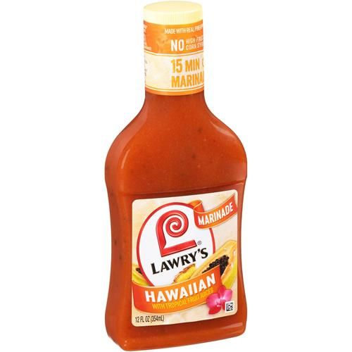Lawrys Hawaiian With Tropical Fruit Juices Marinade, 12 Fl Oz