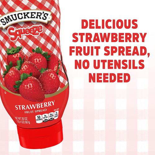 Smuckers Strawberry Squeezable Fruit Spread, 20 Ounces