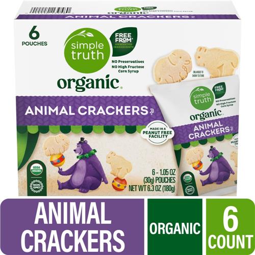 Simple Truth Organic Animal Cracker Multipack 6 ct / 1.05 oz