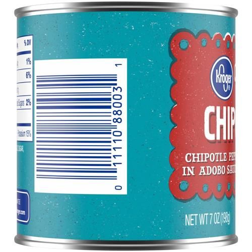 Kroger Gluten Free Whole Chipotle Peppers in Adobo Sauce 7 oz