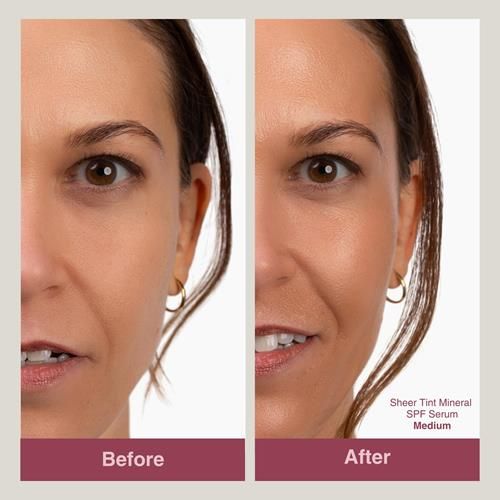 Mineral Fusion Face Serum, Sheer Tint Mineral Spf Serum, 1 Fl Oz, Light, Tinted Broad Spectrum Spf 50 Mineral Sunscreen, Sheer Coverage, Lightweight & Dewy Finish For Glowing, Protected Skin - Pa