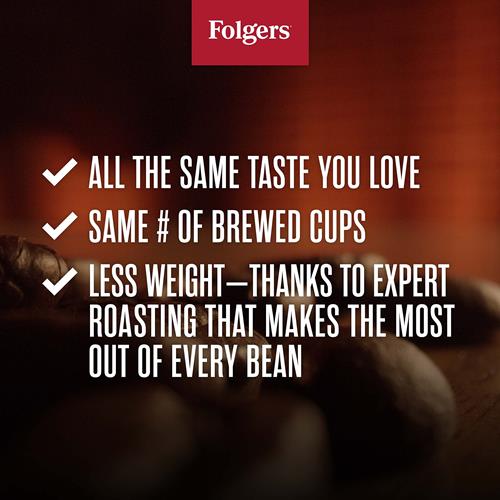Folgers Black Silk Dark Roast Ground Coffee, 22.6 Ounce Canister