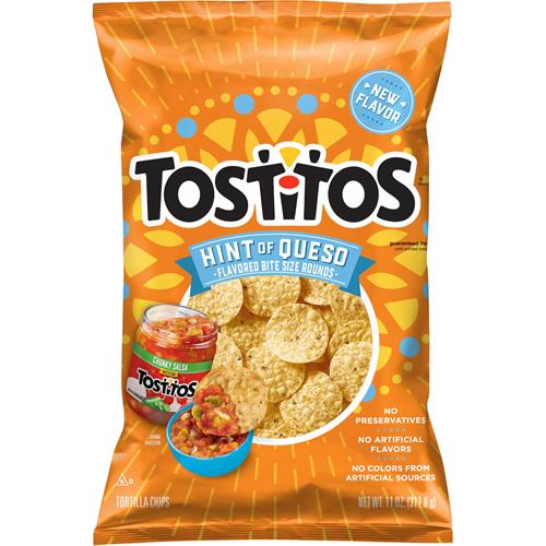 Tostitos Bite Size Rounds, Hint Of Queso, 11 Oz