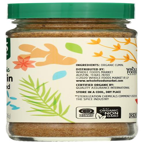 Whole Foods Market Organic Ground Cumin, 1.59 Ounce