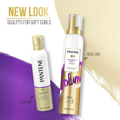 Pantene Pro-V Volume Body Boosting Mousse To Boost Fine, Flat Hair For Maximum Fullness, 6.6 Oz