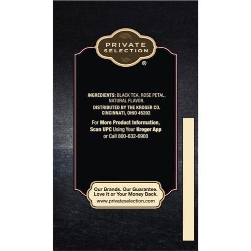Private Selection English Rose Black Teabags 20 ct