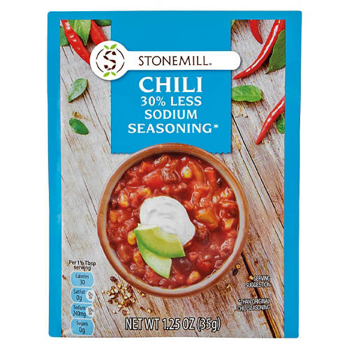 Stonemill Reduced Sodium Chili Seasoning Mix, 1.25 oz